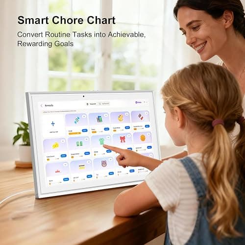 JSUSOU 15.6 Inch Digital Smart Calendar with FREE APP for Fridge & Wall Touch Screen, Magnetic Refrigerator Mount, Electronic Planner for Office Desk, Gift for Parents & Kids, White thumbnail 4