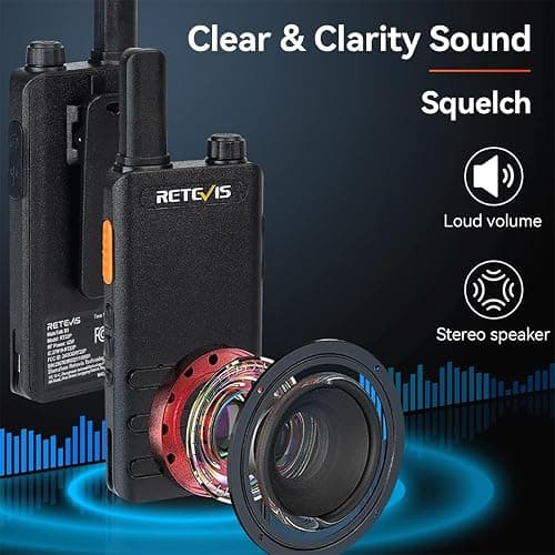 Retevis RT22P,New Version of RT22(2.0),Rechargeable Walkie Talkies for Adults,Compact FRS Two-Way Radios,VOX Handsfree,1620mAh Large Battery,USB C Charger,2 Way Radio for Small Store Hotel(4 Pack) thumbnail 5