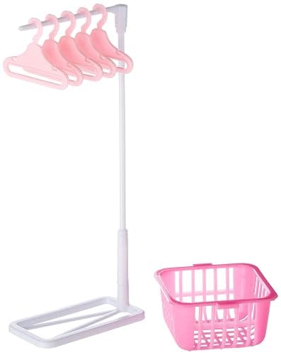 YMCtoys My Fancy Life Dollhouse Laundry Room Set, Pink and White Playset with Washer, Dryer, Ironing Board, Laundry Basket, Kids Pretend Play Furniture thumbnail 6