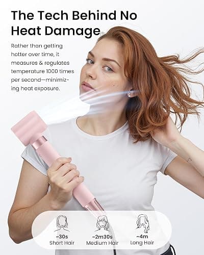 MESCOMB 5 in 1 Airstyler, Professioneller Hairstyler Set mit Ionen Föhn,Auto-Lockenstab,Glätteisen, Volumenbürste, Zum Schnelltrocknend, Styling, Volumisieren, Locken und Glätten,Mit Reisetasche thumbnail 4