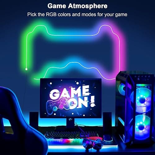 Cozylady RGB Neon LED Rope Lights, Waterproof Bluetooth APP Remote Control Music Sync Strip Lights, 24V Flexible DIY Silicone Light for Bedroom Home Indoor Outdoor Decor (15M/50Ft) thumbnail 7