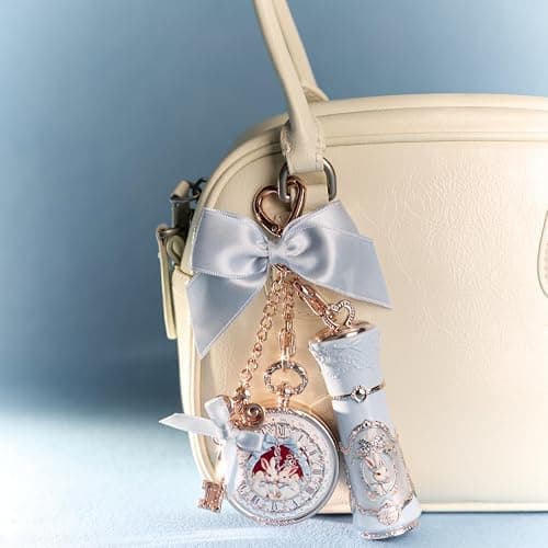 Flower Knows Bunny Garden Lip Balm & Bag Charm, Pink Keychain with Mirror | Long-Lasting Hydrating Lip Care with Nourishing Oils, Softening Formula, Gift-Ready Beauty Accessory (02 Creamy White) thumbnail 9