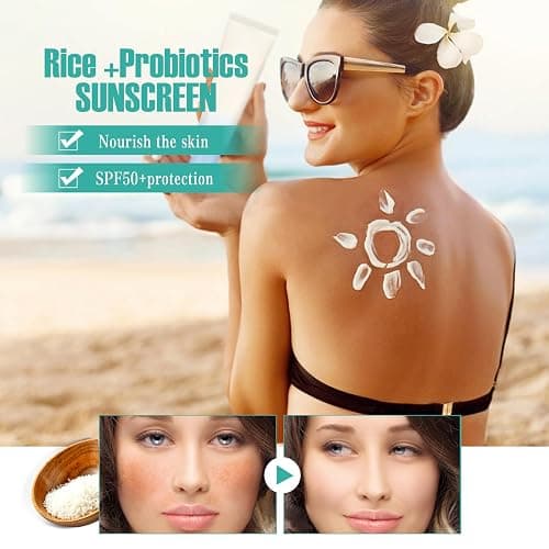 2PC Relief Sun Organic Sunscreen SPF50+, PA++++ Rice and Probiotics | Korean Skin Care Solution for All Skin Types | Nourishing Skin Protection thumbnail 3