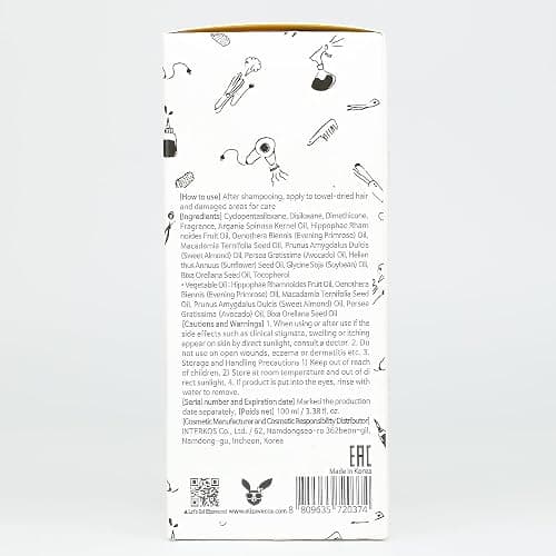 Elizavecca CER-100 Hair Essence Oil - Leave-In Treatment for Dry Hair Growth - 100ml K-Beauty thumbnail 7