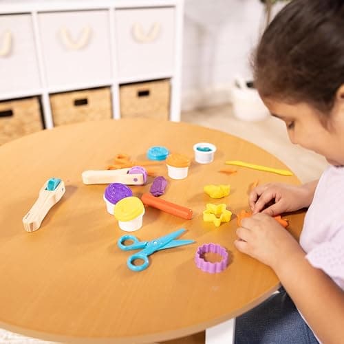 Melissa & Doug Created by Me! Cut, Sculpt, and Roll Modeling Dough Kit with 8 Tools and 4 Colors of Modeling DoughStampers, Arts and Crafts for Kids Ages 3+ thumbnail 5