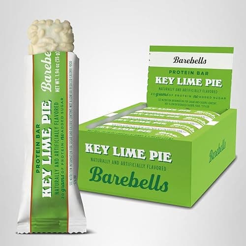 Barebells Protein Bars Key Lime Pie - 12 bars, 20g High Protein Treats - White Chocolate Nutrition Bar with 1g Total Sugars - On-The-Go Breakfast or Post-Workout Snack thumbnail 8