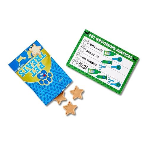 Melissa & Doug Feeding and Grooming Pet Care Play Set Pretend Play Vet Toy Veterinarian Kit for Kids thumbnail 4