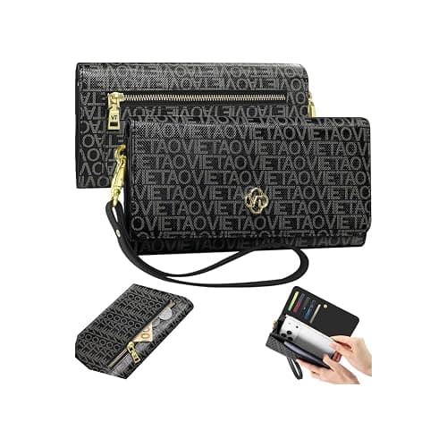 VelaStyle Womens Wallet, RFID Blocking Wristlet Wallets for Women, - Image 1