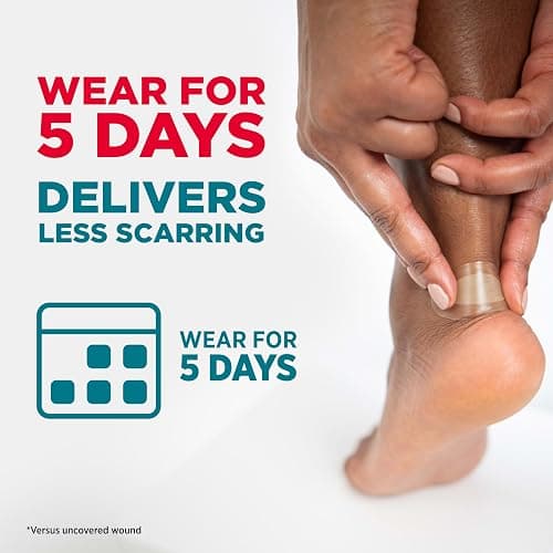 BAND-AID Brand Pro Heal Hydrocolloid Blister Bandages for Advanced Healing, 100% Waterproof, Extra Cushion for Blister Protection and Less Scarring Versus Uncovered Wound, 6 ct thumbnail 4