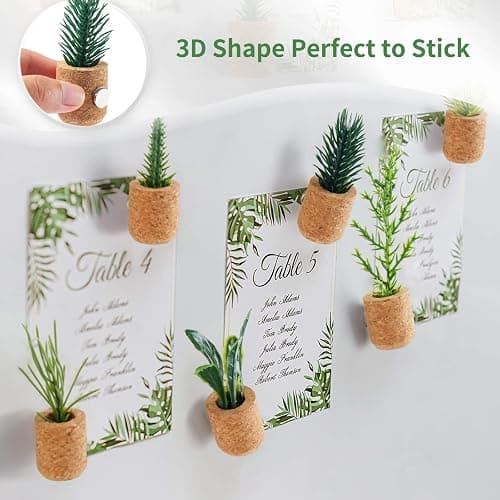 Joyibay Plant Fridge Magnets Mini Succulent Magnets Artificial Plants Refrigerator Magnets Potted Succulent Plants Magnet Stickers Cute for Magnet Boards Fridge Home Office Decor thumbnail 5