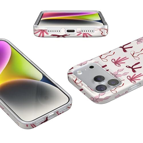 Casely iPhone 17 Pro Case | Lover Girlie | Pink Bows | Compatible with MagSafe | Classic Ultra Slim Design thumbnail 3
