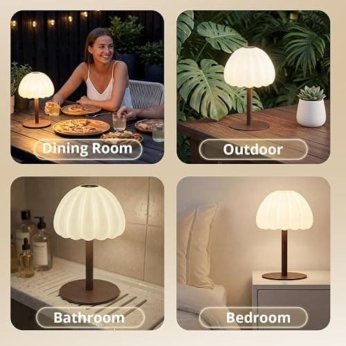Hifree IP65 Waterproof Rechargeable Shower Lamp, RGB Fixed Color Mood Lamp | Touch RGB fixed color table lamp, non-slip metal base, soft frosted shade, fixed brightness, for shower bathroom thumbnail 8