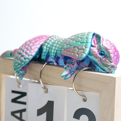 BANPIWOLG Armadillo Ball 3D Printed Armadillo Model,Flexible Animals Toy Statue,Movable Joints,Home Office Decor,Interesting Toys,Festival Gifts toco,Fidget Toys, Executive Desk Animals Toy (PG) thumbnail 5
