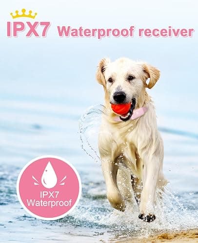 Bousnic Shock Collar for Dogs - Waterproof Rechargeable Dog Electric Training Collar with Remote for Small Medium Large Dogs with Beep, Vibration, Safe Shock Modes (8-120 Lbs) thumbnail 3