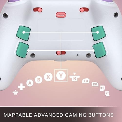 PowerA Advantage Wireless Controller for Xbox Series X|S - Beach Vibes, Officially Licensed, Hall Effects to prevent stick drift, Bluetooth Compatible, 1000Hz Polling Rate, Cloud Gaming Controller thumbnail 5