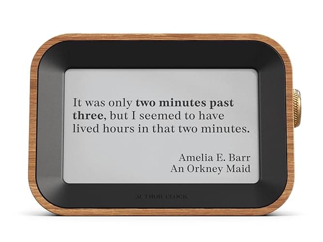 Literary Quote Clock