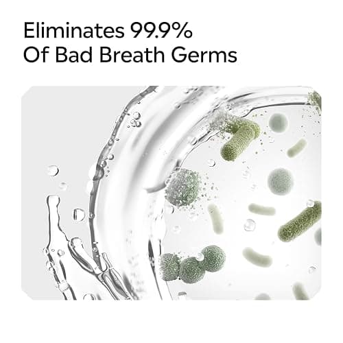 Listerine Total Care Alcohol-Free Anticavity Fluoride Mouthwash, 6 Benefit Oral Rinse to Help Kill 99.9% of Germs That Cause Bad Breath & Strengthen Enamel, Dye-Free, Extra Mild Mint Flavor, 1 L thumbnail 6