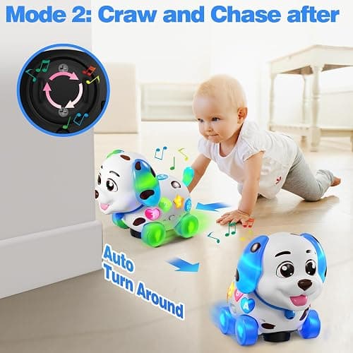 HumorPlay Musical Puppy Baby Toy 6-12-18 Month, Crawling & Walking Toys for 1 Year Old Boy Girl Gifts, Birthday Gift for 1 Year Old Boy Toy, Bilingual Infant Present for 6 7 8 9 10 Month thumbnail 4