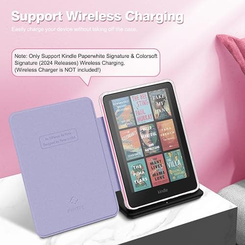 Fintie Case for 7" All-New Kindle Paperwhite (12th Generation, 2024) and Kindle Colorsoft, Ultra Clear Soft Light Transparent TPU Back Cover Auto Wake/Sleep, Fantasy Ombre thumbnail 6