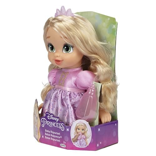Disney Princess Rapunzel Baby Doll with Baby Bottle & Tiara thumbnail 9