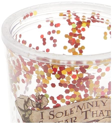 Spoontiques - Harry Potter Tumbler - Solemnly Swear Glitter Cup with Straw - 20 oz - Acrylic - Multicolored thumbnail 6
