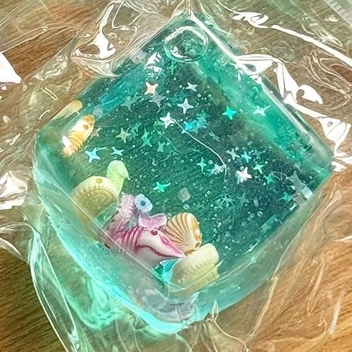 Ice Cube Squishy Stress Balls, Slow Rising Ice Cube Marine Shells Squishy Fidgets Toys, Soft Cubes Stress Relief Sensory Toy, Stretchy Squeeze Ball for Relaxing thumbnail 6