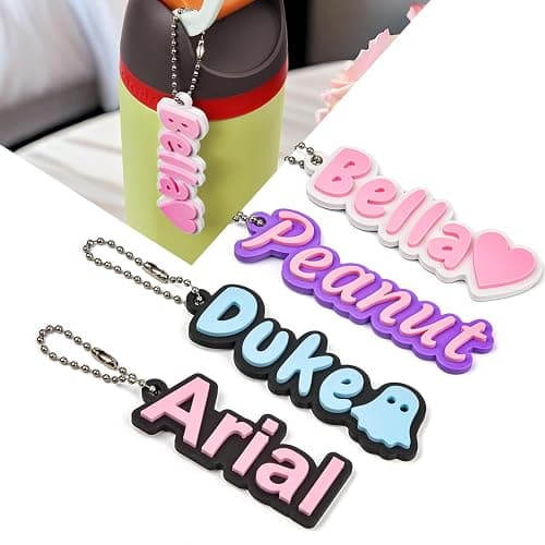 Personalized 3D Name Plate for Owala Freesip Water Bottles - Fits 24oz, 32oz, 40oz - Custom Owala Cup Name Tag Accessory with Multiple Colors (Solid) thumbnail 5