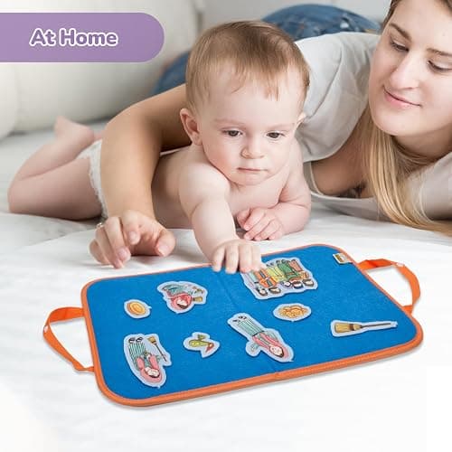CHEFAN Felt/Flannel Board Story Set of 4, PRECUT Felt Pieces for Preschool Toddlers Circle Time,Bible Story,Feeding The 5000, Nicodemus, Jesus Walking on The Water, The Lost Coin thumbnail 3