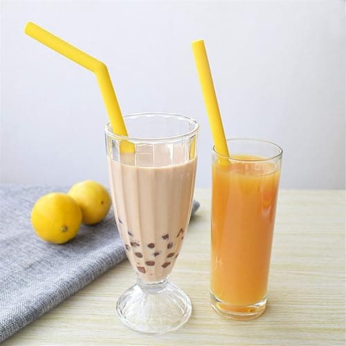tifanso 14PCS 10" Extra Wide Reusable Silicone Straws for 20/30oz Tumblers | Food Grade Flexible Silicone, Includes Cleaning Brushes, Ideal for Milkshakes, Fits Yeti Rtic Cups, BPA-Free & Easy to Clean thumbnail 6