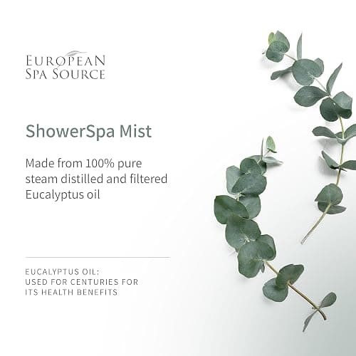European Spa Source Eucalyptus ShowerSpa Mist Spray for Aromatherapy, At Home Spa Experience, Sinus Congestion Relief, and Tension Relief, 4 fl oz. thumbnail 5