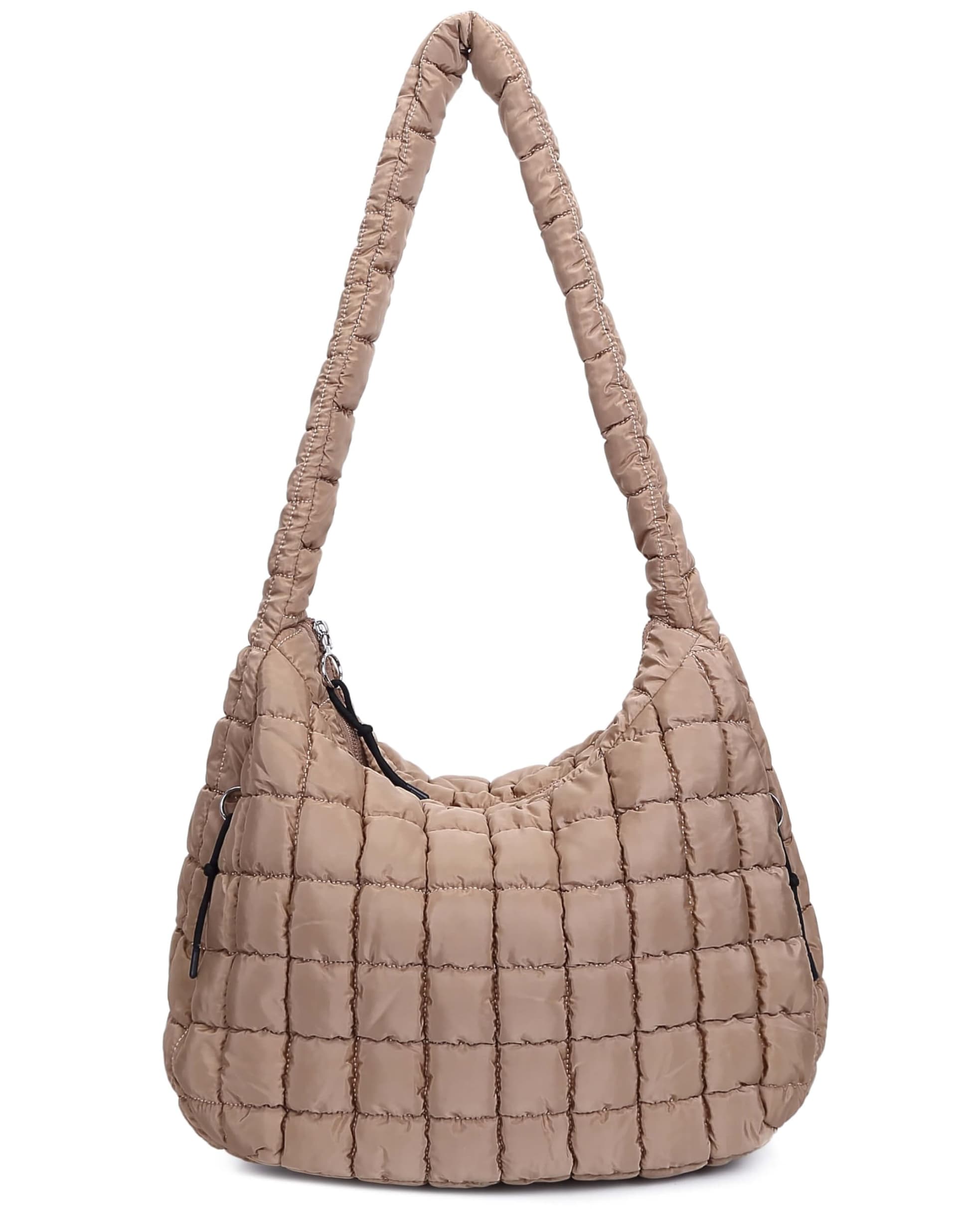 Quilted Tote Bag for Women Large Puffer Carryall Bag Lightweight Puffy Padding Hobo Shoulder Bag Crossbody Ladies Purse - Image 1
