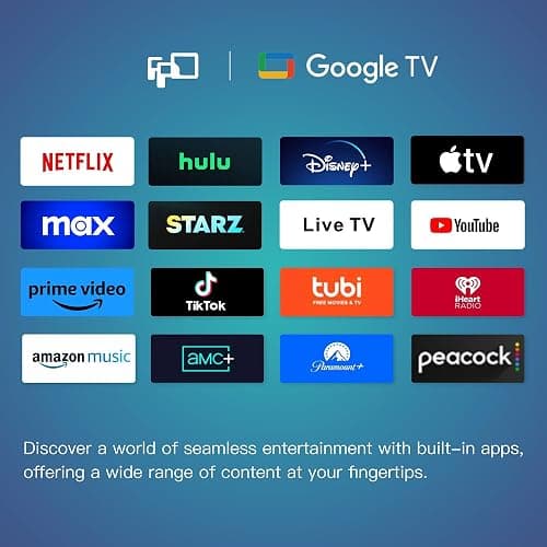 FPD 43 Inch Smart TV, 4K UHD LED Flat Screen Google TV with Google Cast, Bluetooth, HDMI, Streaming Live, HDR 10, Dolby Vision, Ultra Slim Television(Canvas-Series, CG43-C3, 2025) thumbnail 8