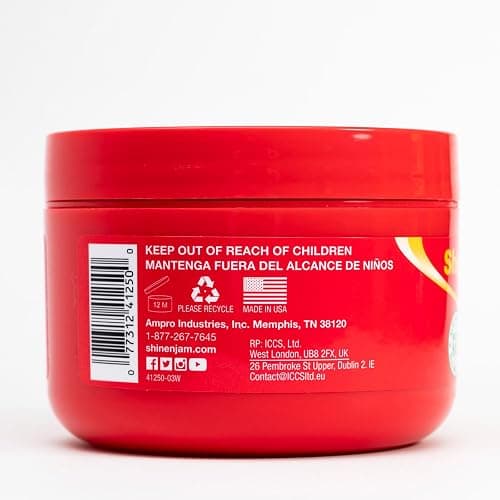 AmPro Shine-n-Jam Magic Fingers Gel for Braids - Provides Firm Hold with Non-Greasy Shine - Strengthens Hair with Silk Proteins - Works on Any Hair Texture to Create Multiple Styles - 8 oz thumbnail 7