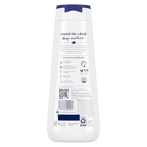 Dove Body Wash Deep Moisture For 24hr Lotion-Soft Skin Moisturizing Skin Cleanser with No Sulfates No Parabens 20 oz thumbnail 3