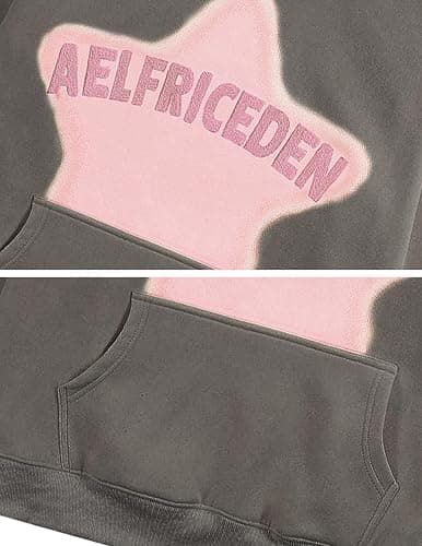 Aelfric Eden Graphic Hoodies for Men Y2K Printed Hoodie Sweatshirt Casual Oversized Long Sleeve Vintage Streetwear Pullover thumbnail 5