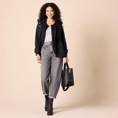 Amazon Essentials Women's Lightweight Crewneck Cardigan Sweater (Available in Plus Size) - X-Small - Black thumbnail 5