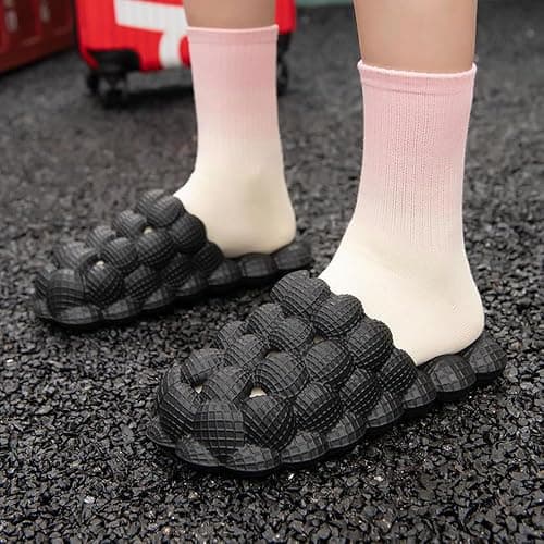 Rojeam House Slippers for Women and Men EVA Shower Shoes Massage Bubble Slides Bathroom Sandals thumbnail 2