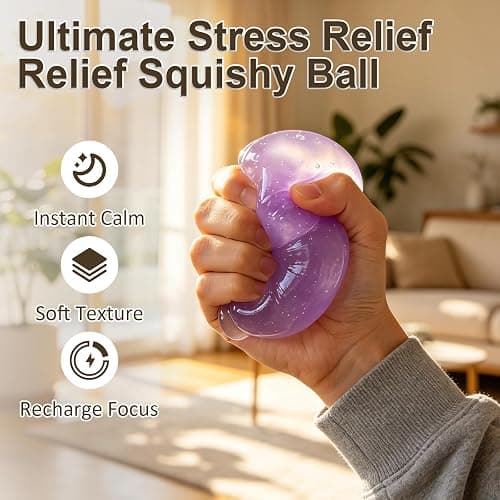 Coconut Oil Squishy, 2026 New Coconut Oil Stress Ball Dumpling Squishy, Slow Rising Squeeze Balls for Stress Relief (White) thumbnail 4