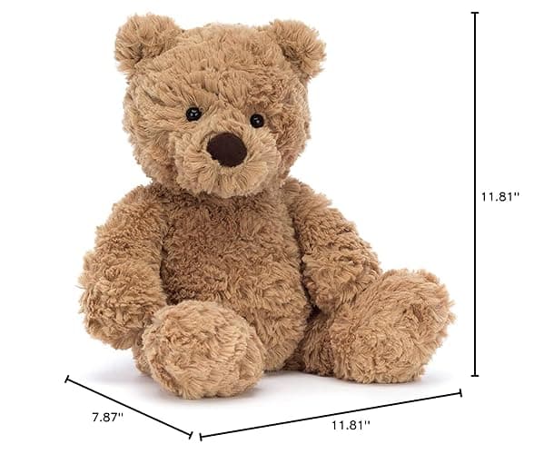 Jellycat Bumbly Bear Stuffed Animal, Small 11 inches | Teddy Bear Plush Toy | Classic Children's Gift - Small - 12" thumbnail 6