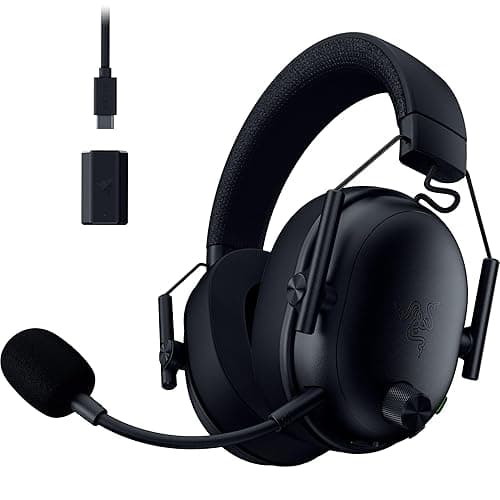 Razer BlackShark V3 Wireless Gaming Headset for PC: 50mm Drivers - Super Wideband Mic - 2.4 GHz, Bluetooth, USB - Works with Mac, PS5, Nintendo Switch, Smartphone - 70 Hr Battery - Black - Image 1