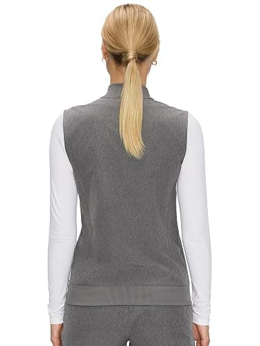 Scrubs Vest for Women – Cozy Scrubs Comfort Fit Stretch Nurse Vest for Healthcare Professionals with 3 Pockets thumbnail 2