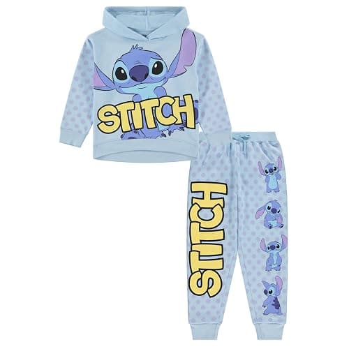Disney girls Disney's Stitch & Angel Fleece Sweatshirt & Jogger Set - Girls 2t-16 - Image 1