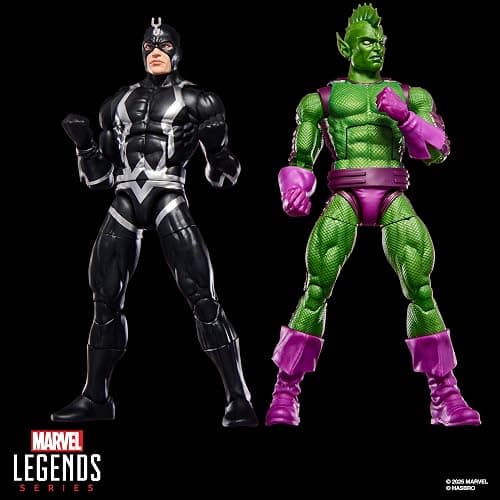 Marvel Legends Series Inhumans Black Bolt & Triton Two-Pack, 2 Fantastic Four Comics-Inspired Collectible 6-Inch Scale Action Figures thumbnail 4