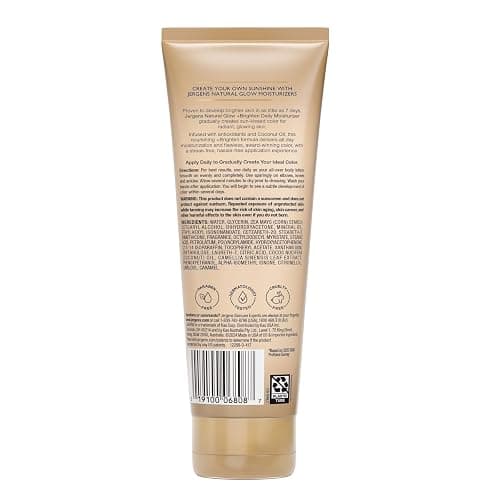 Jergens Natural Glow Self Tanner Body Lotion, Sunless Tanning, Fair to Medium Skin Tone, Daily Moisturizer with Coconut Oil, Vitamin E and Antioxidants, 7.5 Oz thumbnail 11
