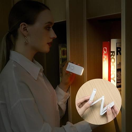 ZKLiLi Book Light Clip on Reading Light for Bed, USB Rechargeable Book lamp, Book Gifts for Women Men, Portable 3 Color Dimmable LED Small Book Accessories for Reading Lovers (Book Light) thumbnail 7