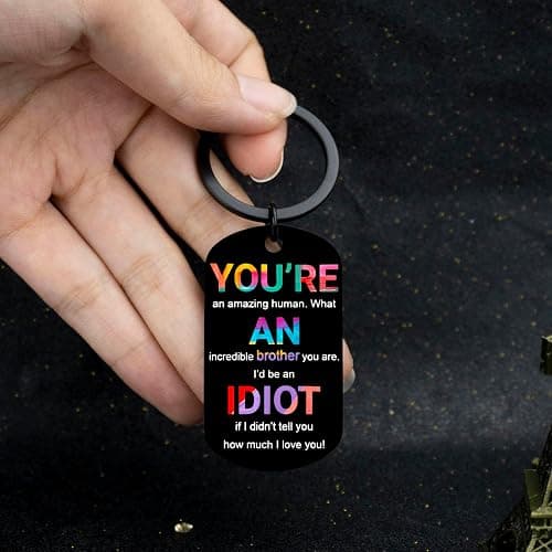 Big Brother Gifts Brother Birthday Gifts from Sister Little Sentimental Brothe Keychain Gift for Brothe-in-Law Adults Christmas Stocking Stuffers Valentine Graduation Present for Him Male thumbnail 7