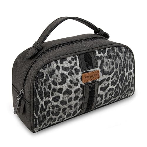 Montana West Wrangler Makeup Bags for Women Leopard Print Toiletry Bag Small Travel Cosmetic Organizer for Gift thumbnail 3