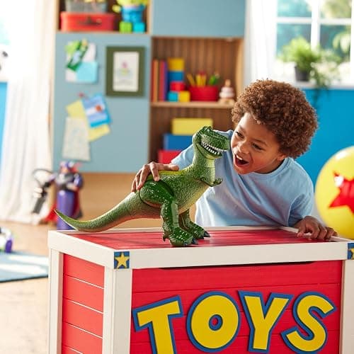 Disney Store Official Rex Interactive Talking Action Figure from Toy Story, Features Sounds and Phrases from The Movies, Interacts with Other Figures and Toys thumbnail 2