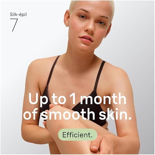 Braun Epilator Silk-épil 7, Hair Removal Device, Women Shaver & Trimmer, Wet and Dry, Wide Head, Includes Shaver Head and Trimmer Comb, SE7-041, Silver, Holiday Gifts for Women thumbnail 3