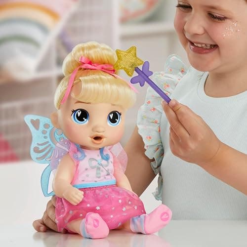 Baby Alive Fairy Fashions Harper Hugs Doll with Clothes Accessories, Blonde Hair, 11 Inches, Toys for 3 Year Old Girls and Boys & Up (Amazon Exclusive) thumbnail 7
